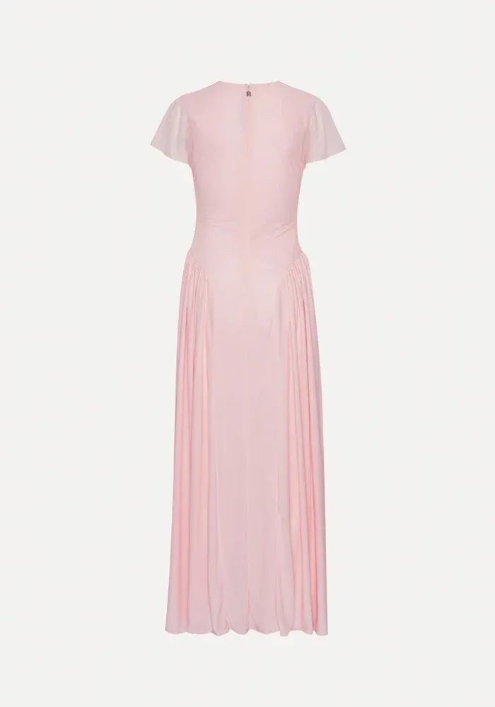 Robe Maxi V Neck Rose Pale – Image 5