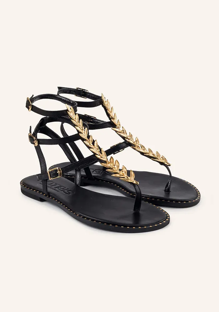 Sandales Elia 3 Brides Noires – Image 2