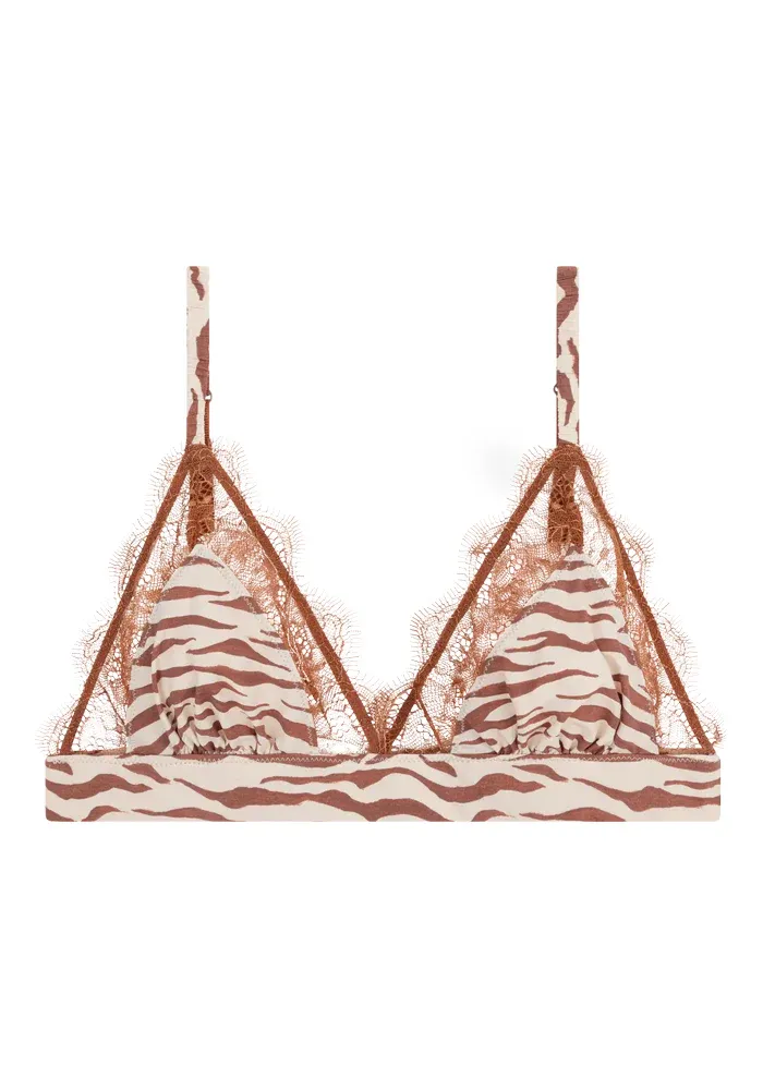 Soutien-Gorge Love Lace Marron Zébré