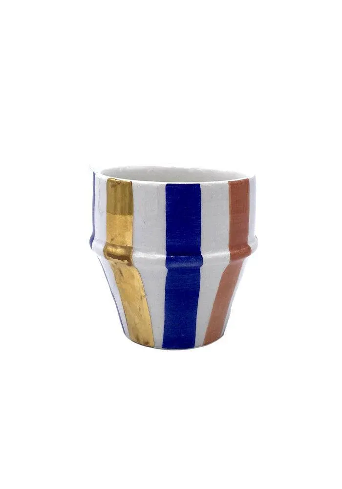 Tasse Beldi Ourika Petit Modèle Bleu Et Doré