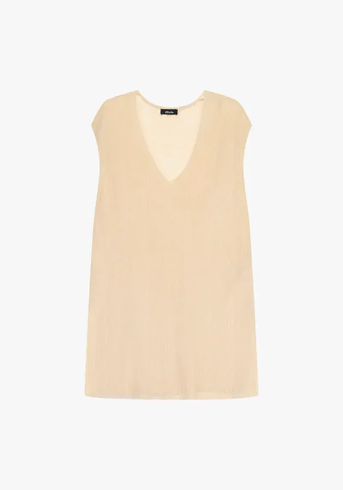 Top Sans Manches Mailles Fines